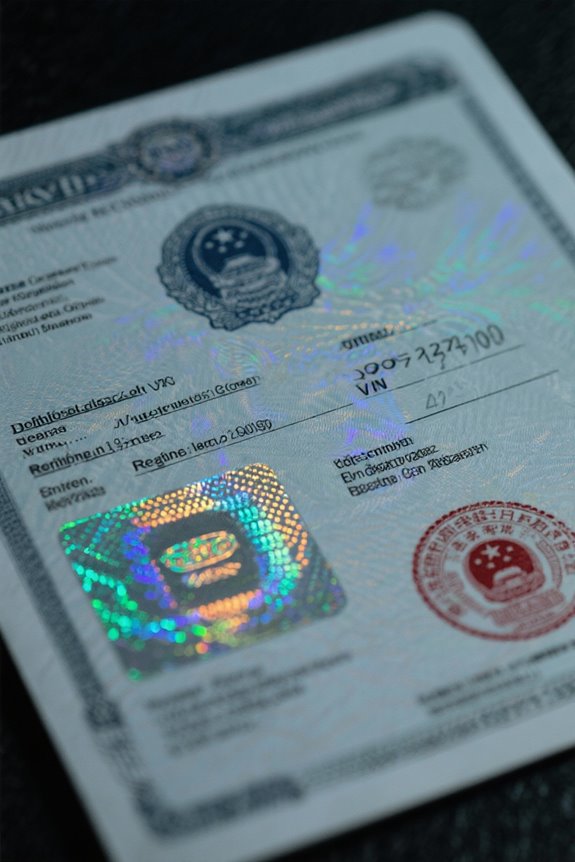 key vehicle registration details